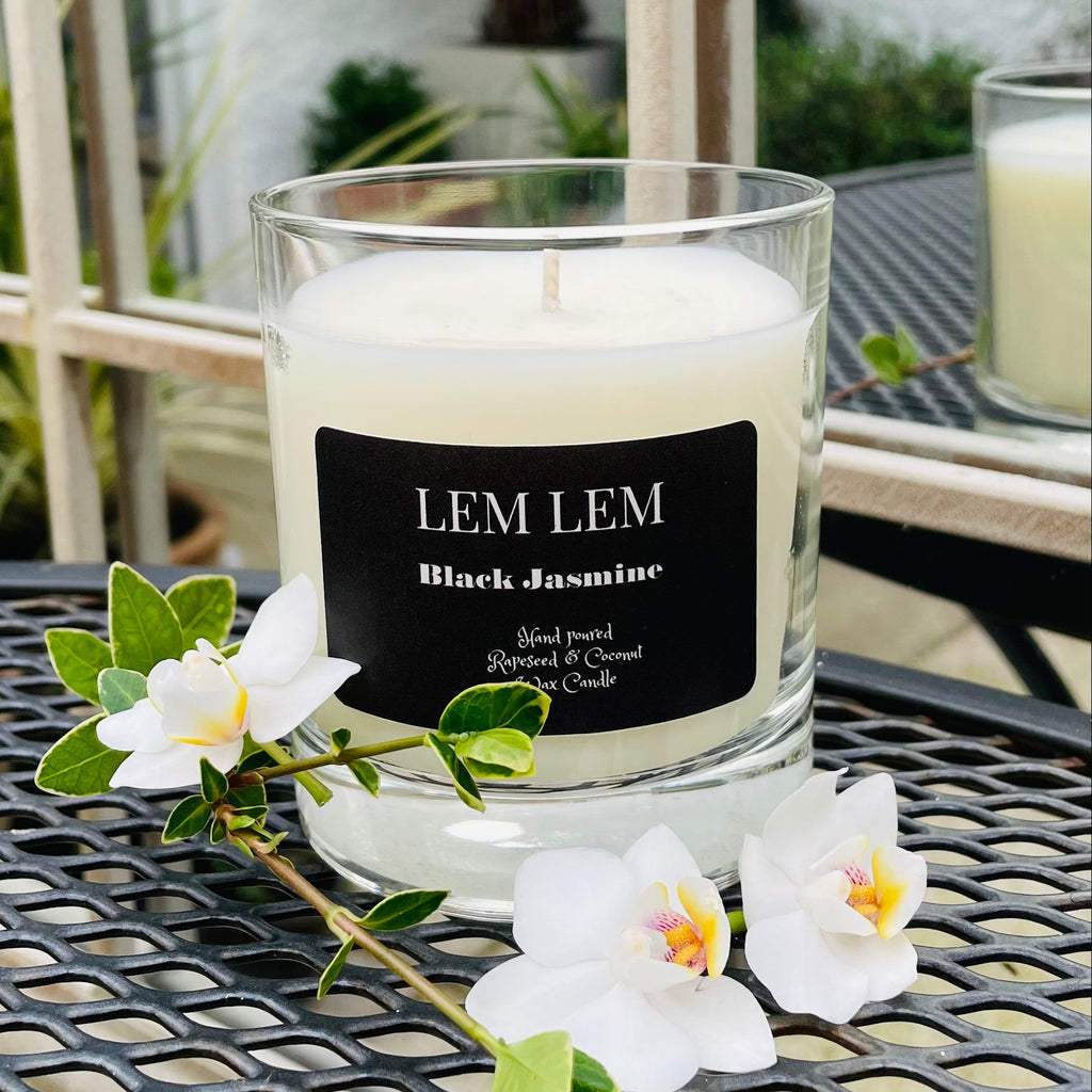 Black Jasmine Scented Candle